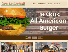 Tablet Screenshot of brownbagburgers.com